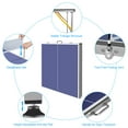 thumbnail image 4 of HooKung Midsize Table Tennis Table, Foldable & Portable Ping Pong Table Set with W/Accessories Table tennis for Indoor Outdoor, 4 of 7