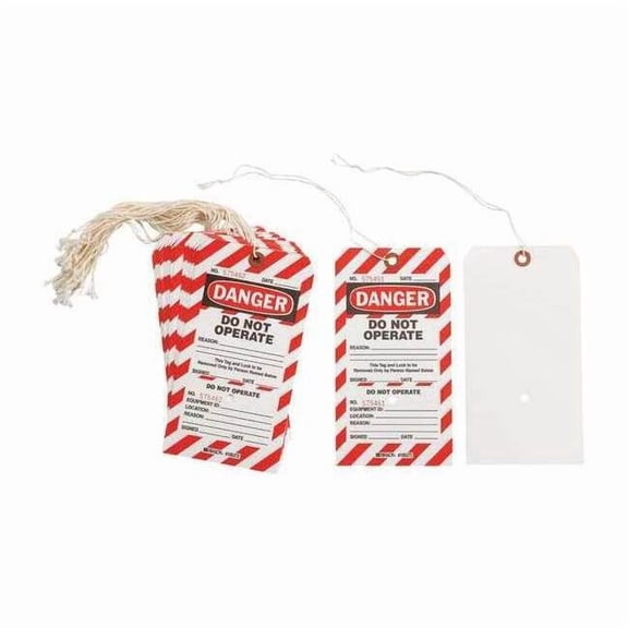 Brady Lockout Tag,7-1/2 x 4 In,Do Not Opr,PK25 CLT4