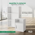 thumbnail image 4 of Set Escritorio, Librero y Archivero de Madera Kingshouse Moderno Multifuncional Muebles Organizador blanco, 4 of 8