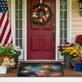 thumbnail image 2 of SHEIGUANNI Door Mats Firework US American Flag Floor Mat Indoor Outdoor Entrance Bathroom Doormat Non Slip Welcome Mats 4th of July Memorial Independence Day Home Decor 24 x 16 Inch, 2 of 6