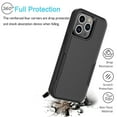 thumbnail image 6 of iPhone 15 Pro Case, 2 in 1 Phone Case for iPhone 15 Pro 6.1 inch ,Takfox Shockproof Protection Heavy Duty Armor Hard Plastic & Rubber Rugged Bumper Cover,Black, 6 of 12