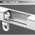 thumbnail image 4 of GXCZ Curtain Track Retractable Curtain Rod For Ceilings/walls White Aluminium Curtain Track System(Wall Mount,100cm-180cm), 4 of 6