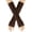 Coffee, variant on Riforla Warm Knitted Fingerless Extended Sleeves Long Arm Warmers for Women Winter Protection and Elegant Style Dark Green