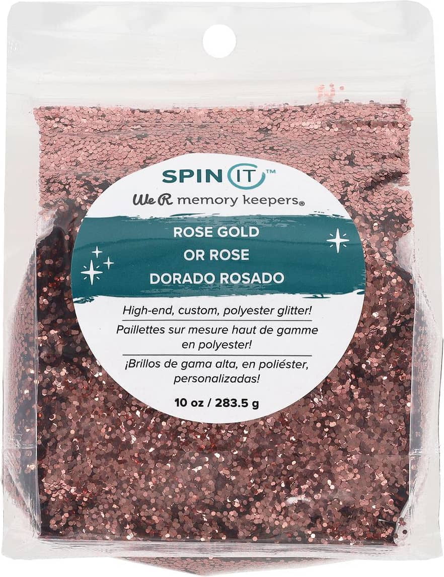 We R Memory Spin It Gltr 10oz Chunky Rose Gold