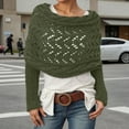 thumbnail image 3 of Yuanlong Womens Sweaters Stylish Long Sleeve Openwork Lacy Knitted Cover Up Shawl Sweater Casual Outing Outfit Light Tops, 3 of 5