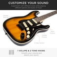 thumbnail image 6 of Best Choice Products 39in Full Size Beginner Electric Guitar Kit with Case, Strap, Amp, Whammy Bar - Sunburst, 6 of 8