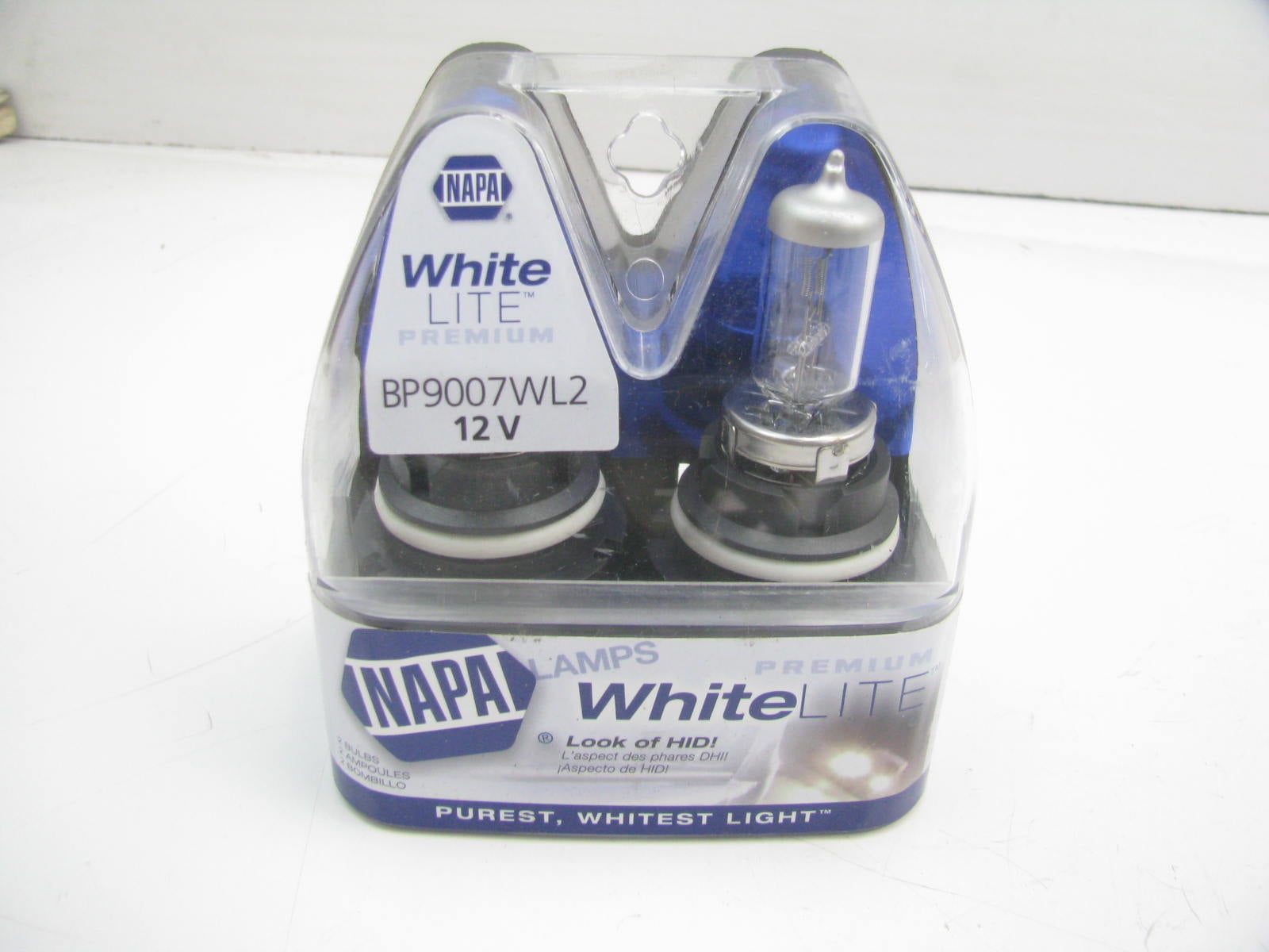 Napa BP9007WL2 White Headlight Headlamp Bulb HB5 9007 12V 65/55W 2