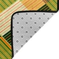 thumbnail image 4 of YFYANG 36"x24" Non-Slip Flannel Carpet Doormat, Living Room Bedroom Office Decorative Area Rugs, Indoor Vintage Abstract Stripe Graffiti Floor Mats, 4 of 7