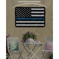 thumbnail image 3 of Blue White American Police Flag Outdoor TV Cover 30-32 Inch Weatherproof, Enforcement Officers Outdoor TV Covers, Waterproof TV Covers for Outside TV, 3 of 7