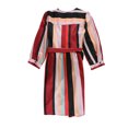 thumbnail image 2 of Vestido cruzado a rayas bar III para mujer multicolor grande, 2 of 2