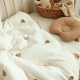 thumbnail image 3 of Edredón de algodón con bordado de oso para bebés y niños pequeños, edredón grueso para primavera, otoño e invierno, edredón suave para recién nacidos, 3 of 6