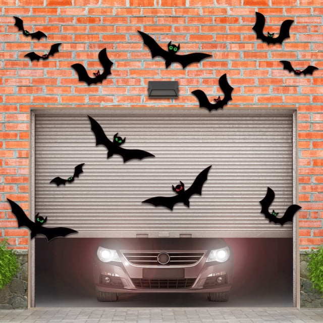 BKER Halloween Garage Door Decorations Car Stickers Bat Refrigerator Magnets Perfect For Home
