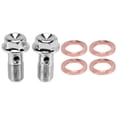thumbnail image 4 of 2X Tornillo Banjo de Freno Motocicleta Acciaio Al Carbonio M10 X 1.0Mm Cilindro Pinza, 4 of 11