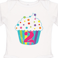 thumbnail image 4 of Inktastic 2nd Birthday cupcake Boys or Girls Long Sleeve Baby Bodysuit, 4 of 5
