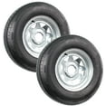 thumbnail image 2 of 2 Pack ST205/75R14 Trailer Tires On 5-Lug Silver Mod Rims 5 On 4.5 2 of 6