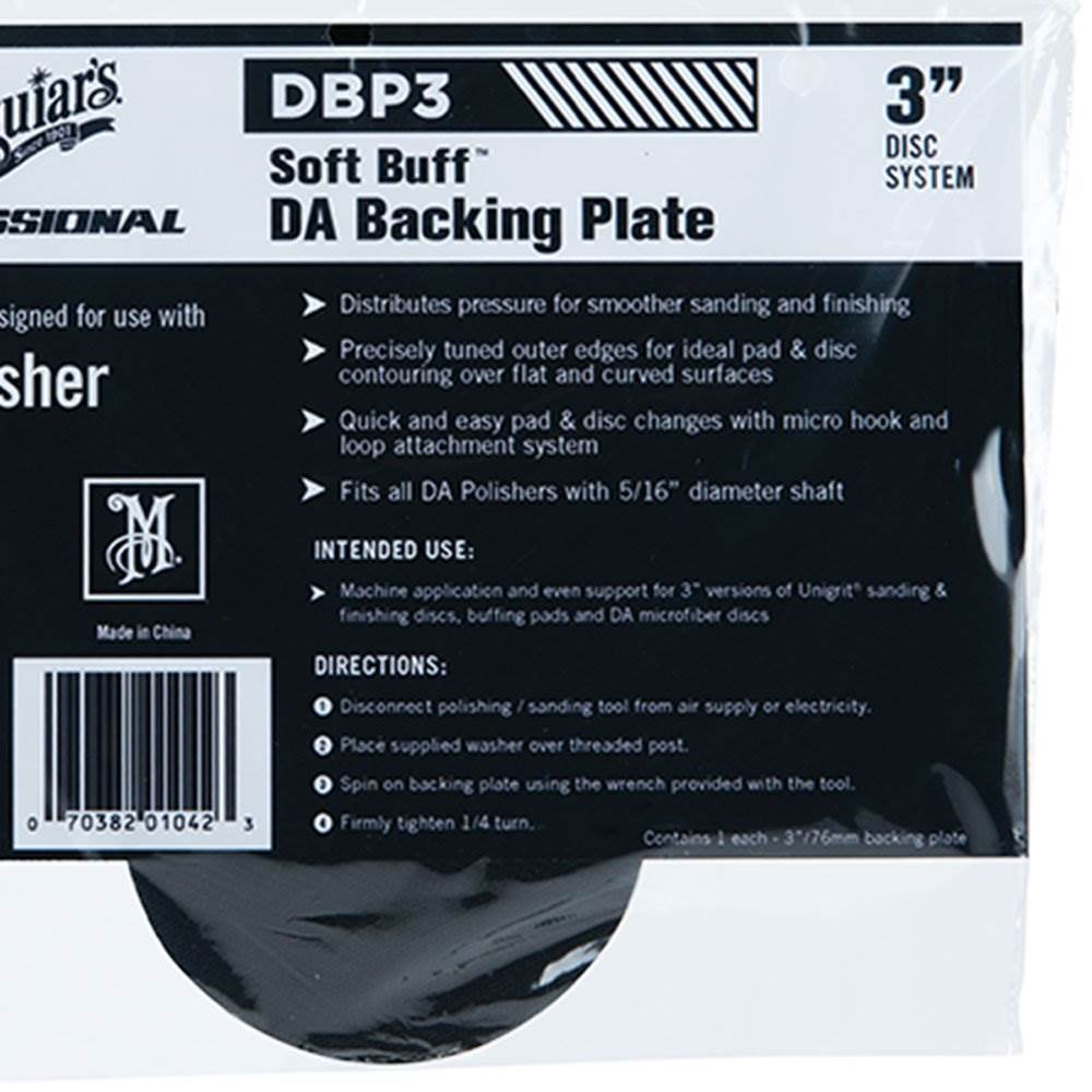 Meguiar's Automotive SOFT BUFFT DA POLISHER BACKING PLATE (3", 5/16"-24 SPINDLE)
