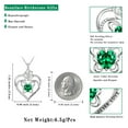 thumbnail image 5 of Beautlace Forever Love Butterfly Heart Necklace,925 Sterling Silver Rose Flower Pendant Necklace Jewelry Birthday Christmas Valentines Mother's Day Gifts for Women Mom -May, 5 of 9
