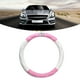 thumbnail image 4 of Funda Para Volante De Cuero Suave Y Brillante, Protector Universal Antideslizante De Cuero PU Con Diamantes De Imitación Para Mujeres Y Niñas(rosa + blanco), 4 of 5