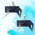 thumbnail image 2 of 2 Pcs Serrures Réglables Anti-Vol avec Clés pour Armoire de Distribution d'Énergie Remorque de Caravane Boîte à Outils RV (Noir), 2 of 8
