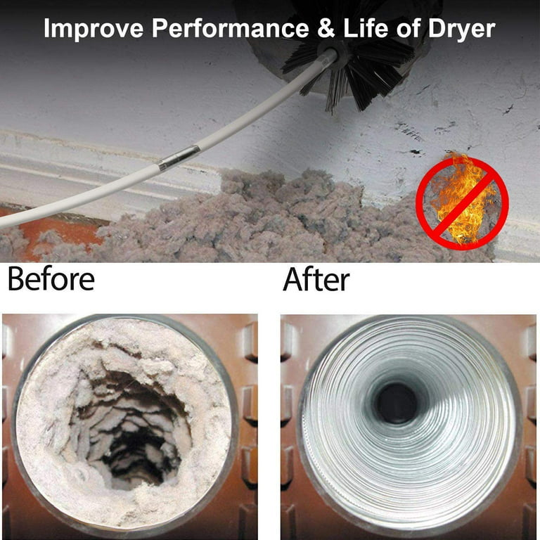 dryer vent cleaning brush, lint remover