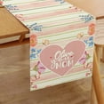 thumbnail image 2 of TIELUTT Day Table Runner with Flowers Festive Atmosphere Decorative Decorative Table Snowflake Table 108 Inches Long 60 in Table Table Linens Napkins Drapery Fabric Floral Valentine Table Runners, 2 of 5