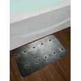 thumbnail image 2 of Industrial Bath Mat, Black Grunge Plate Armour Digital Print with Rivets Industrial Theme Print, Non-Slip Plush Mat Bathroom Kitchen Laundry Room Decor, 29.5 X 17.5 Inches, Black Silver, Ambesonne, 2 of 2