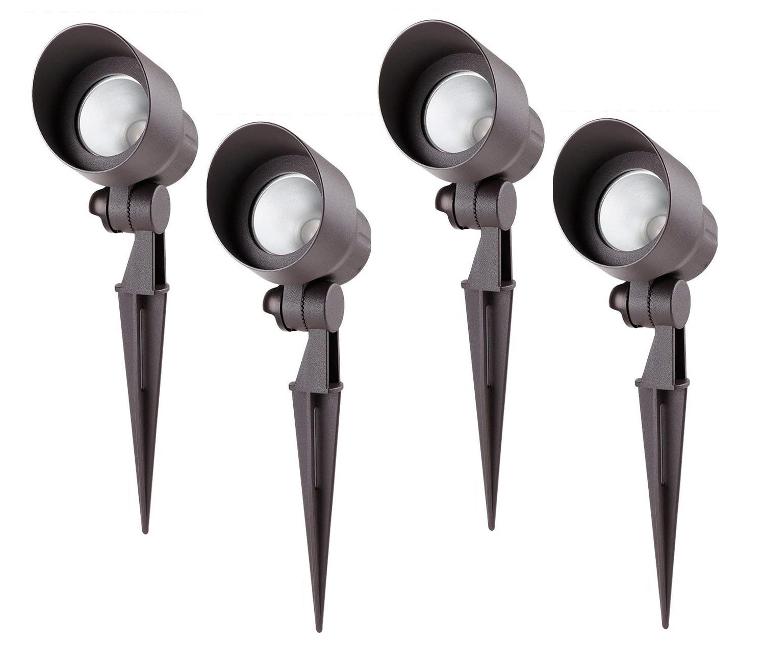 LEONLITE 4 Pack LED Outdoor Lawn Spotlight Light, 5W (60W Equiv.), IP65