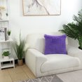 thumbnail image 6 of PiccoCasa 2Pcs Decorative Throw Pillow Cover Faux Fur Cushion Cover, Purple 2pcs，20"x20", 6 of 6