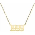 thumbnail image 1 of Birth Year Necklace 18K Gold Plated Birth Year Number Pendant Necklace Stainless Steel Birthday Year Necklace for Women,1970-2024, 1 of 4