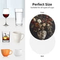 thumbnail image 6 of Honeii Vintage Floral Vase A Print Leather Coaster Set of 4, Ideal for Safeguarding Your Furniture from Drinks Spills and Effortless Cleanup-Round Shape, 6 of 6
