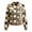 White, variant on Xijirk Women Plaid Bomber Jacket Zip Up Long Sleeve Ribbed Trim Outerwear for Spring Fall Casual Daily Street Wear