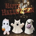thumbnail image 2 of Bonita estatua de fantasma con lazo, divertidos adornos de fantasmas, bonita estatua de fantasma con calabaza, figura de resina con forma de pata de gato espeluznante, decoración de Halloween para el, 2 of 5