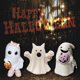 thumbnail image 4 of Figuras de fantasmas de Halloween, pequeñas y aterradoras, decoración, esculturas de fantasmas de resina de Halloween, decoraciones espeluznantes para el hogar, centros de mesa de café, estantes, repi, 4 of 6