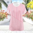 thumbnail image 4 of Dvprdro Plus Size V Neck Short Sleeve T Shirts Loose Fit Floral Casual Summer Tops, 4 of 6