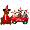 thumbnail image 1 of Home Accents Holiday 7 FT LED Puppy Wagon Scene, 1 of 2