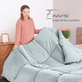 thumbnail image 4 of Ropa de cama Edreforter Utopia, tamaño doble, para todas las estaciones, gris claro, 4 of 7