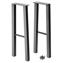 28''H A-Style Steel Legs with Adjustable Feet, Set of 2