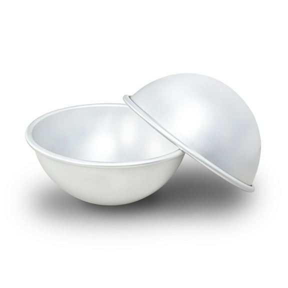 kefyixc hemisphere 6.25 inch mould baking cake pan aluminum alloy cake pan suitable for birthday parties, family dinners, daily desserts silver