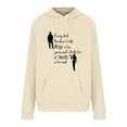 thumbnail image 6 of Sakmal Cute Tops for Women Long Sleeve Beige V-Neck Quotes Hoodies Sweatshirts Womens Shirts Under $5, 6 of 6