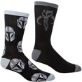 thumbnail image 1 of the Mandalorian Helmet All Over Print & Mythosaur Sigil Socks - Pack of 2, 1 of 1