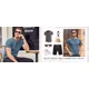thumbnail image 5 of Playera Casual Manga Corta Algodón Cuello Henley Para Hombre, 5 of 6