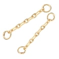 thumbnail image 3 of MOVTOTOP 2Pcs Purse Strap Chain Extender Bag Extender Metal Chain Purse Chain Strap Replacement, 3 of 8