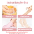 thumbnail image 4 of 2 pares de calcetines de silicona para pedicura y spa para pies para mujer, calcetines de gel para el cuidado de los pies después de la pedicura, para pies secos y agrietados para mujeres (r, 4 of 5
