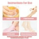 thumbnail image 4 of 2 pares de calcetines de silicona para pedicura y spa para pies para mujer, calcetines de gel para el cuidado de los pies después de la pedicura, para pies secos y agrietados para mujeres (r, 4 of 5