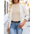 thumbnail image 3 of JPH Ribbed Tops for Women Long Sleeve Shirts Fall Casual Slim Mock Neck Knit Tshirts, 3 of 4