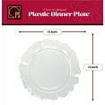 thumbnail image 5 of Clear Plastic Plates, Scalloped Rim Disposable Party Plates, 20 10 inch Dinner Plates, 20 7.5 inch Salad/Dessert Plates - Posh Setting, 5 of 6