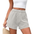 thumbnail image 3 of Pantalones de Pijama PRETTYGARDEN para Mujer, Shorts Boxer a Rayas, 3 of 9