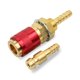 thumbnail image 3 of Speravity Conector rápido refrigerado por agua, 60mm, conexión rápida, soldadura MIG, reemplazo de accesorios de adaptador de cobre con ajuste para Suministros de soldadura Rojo Speravity TO008389-03, 3 of 6