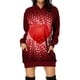 thumbnail image 5 of Vestido con capucha y manga larga con estampado digital 3D de comercio exterior para mujer europea y americana para el día de San Valentín, 5 of 5