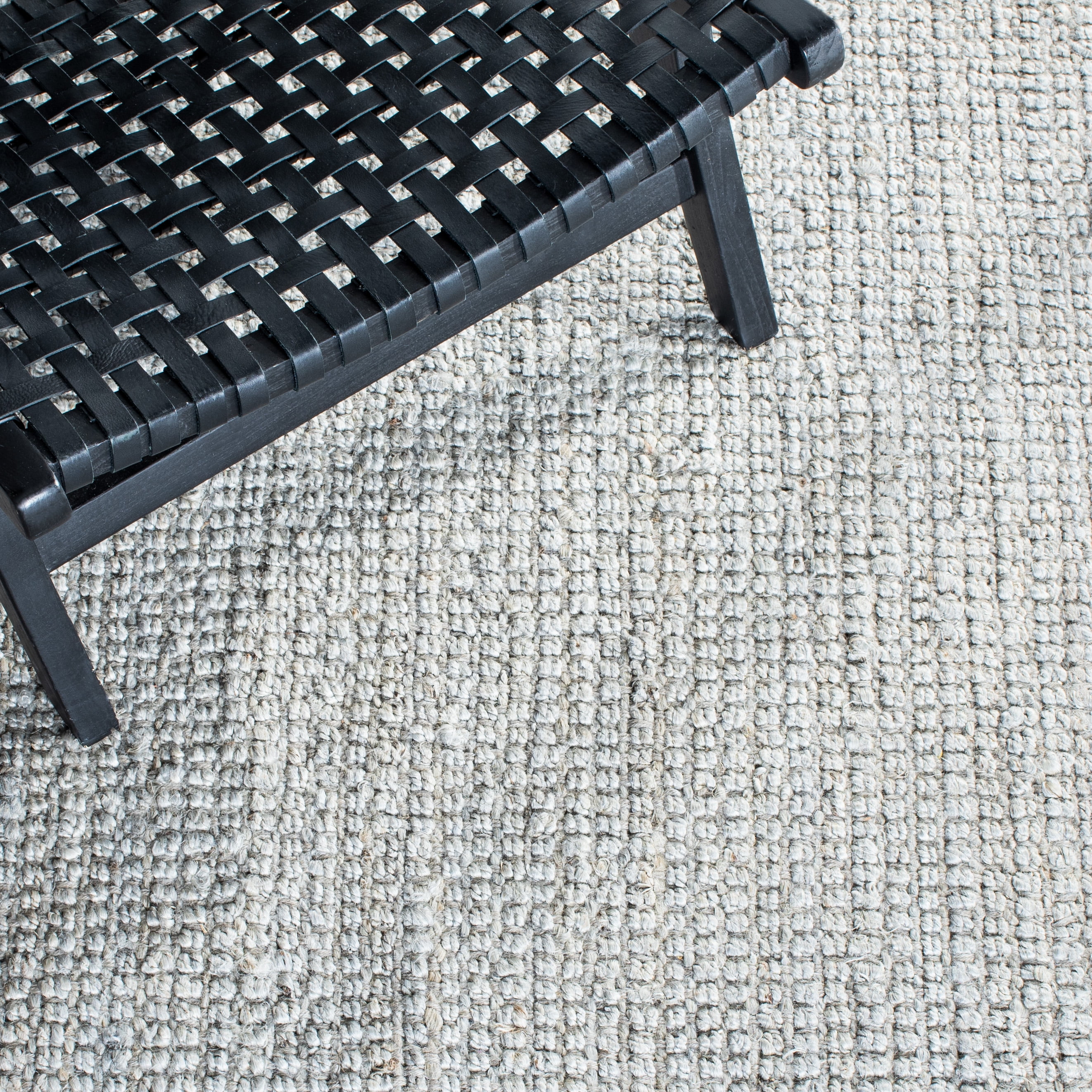 SAFAVIEH Natural Fiber Milica Solid Runner Rug, Gray, 2'3" x 15' - Scandinavian Design, Grey, Jute, Hand Woven Pattern, Ideal for Entryway, Kitchen, Living Room, Office, Hallway